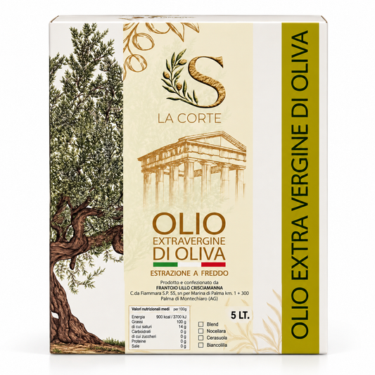 Bag in Box 5 L – Olio Extravergine di Oliva La Corte