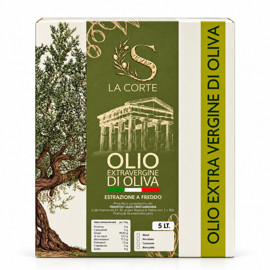 Bag in Box 5 L – Olio Extravergine di Oliva La Corte